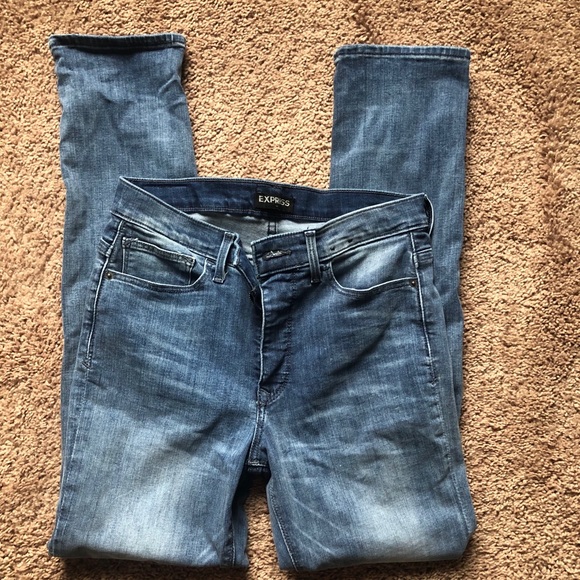 Express Jeans - Cropped Skinny High Rise 8